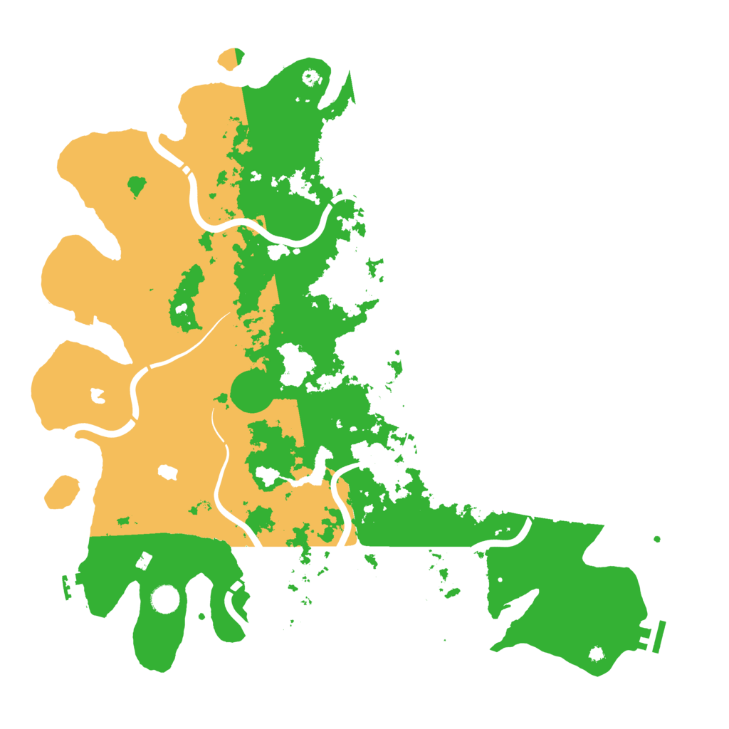 Biome Rust Map: Procedural Map, Size: 4500, Seed: 2099