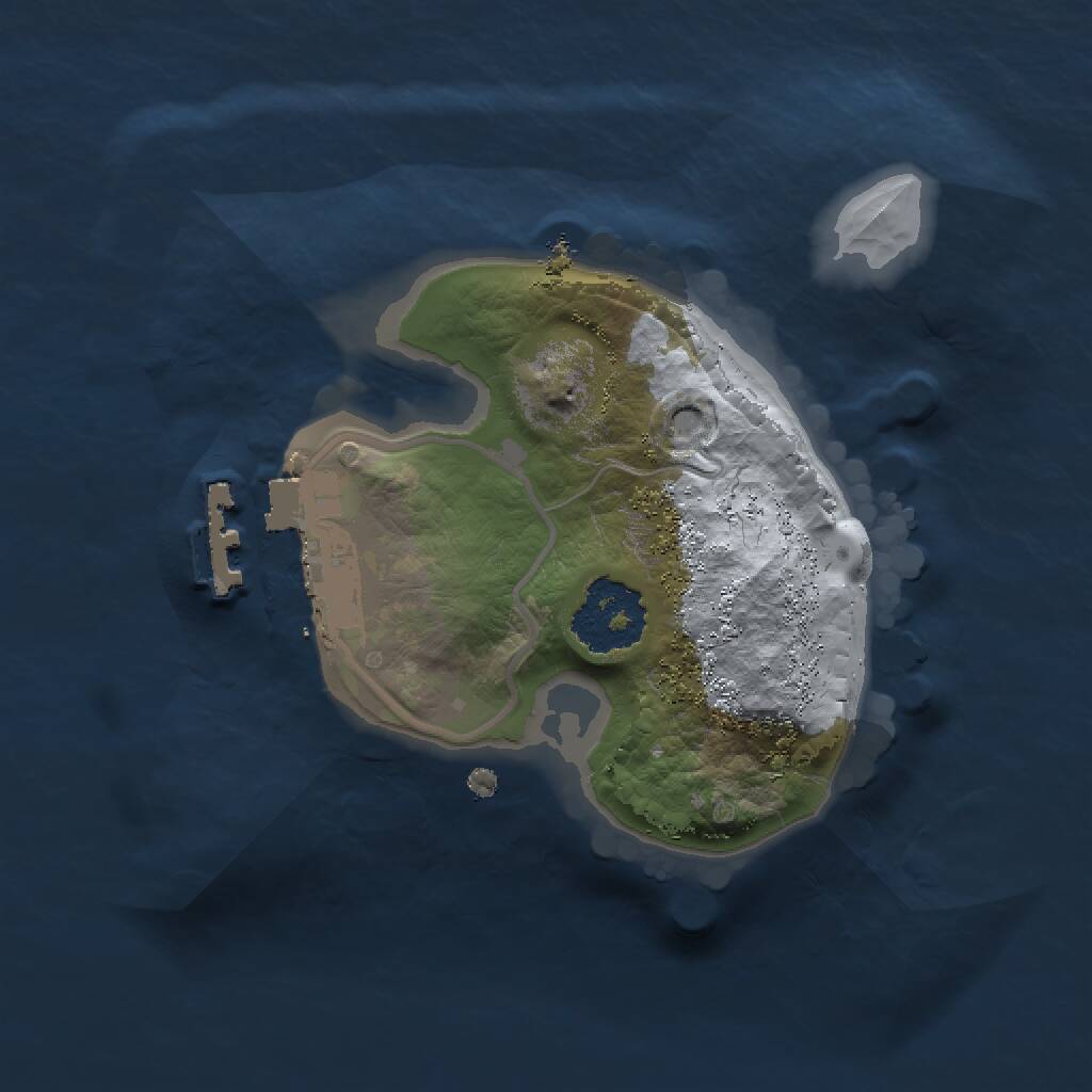 Rust Map: Procedural Map, Size: 1500, Seed: 976342037, 2 Monuments