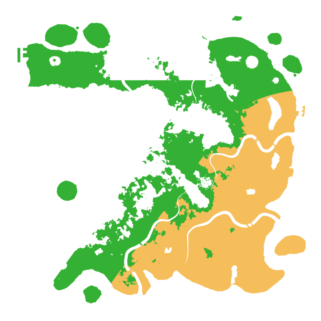 Biome Rust Map: Procedural Map, Size: 4500, Seed: 70304