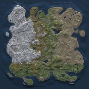 Thumbnail Rust Map: Procedural Map, Size: 4250, Seed: 506424346, 17 Monuments