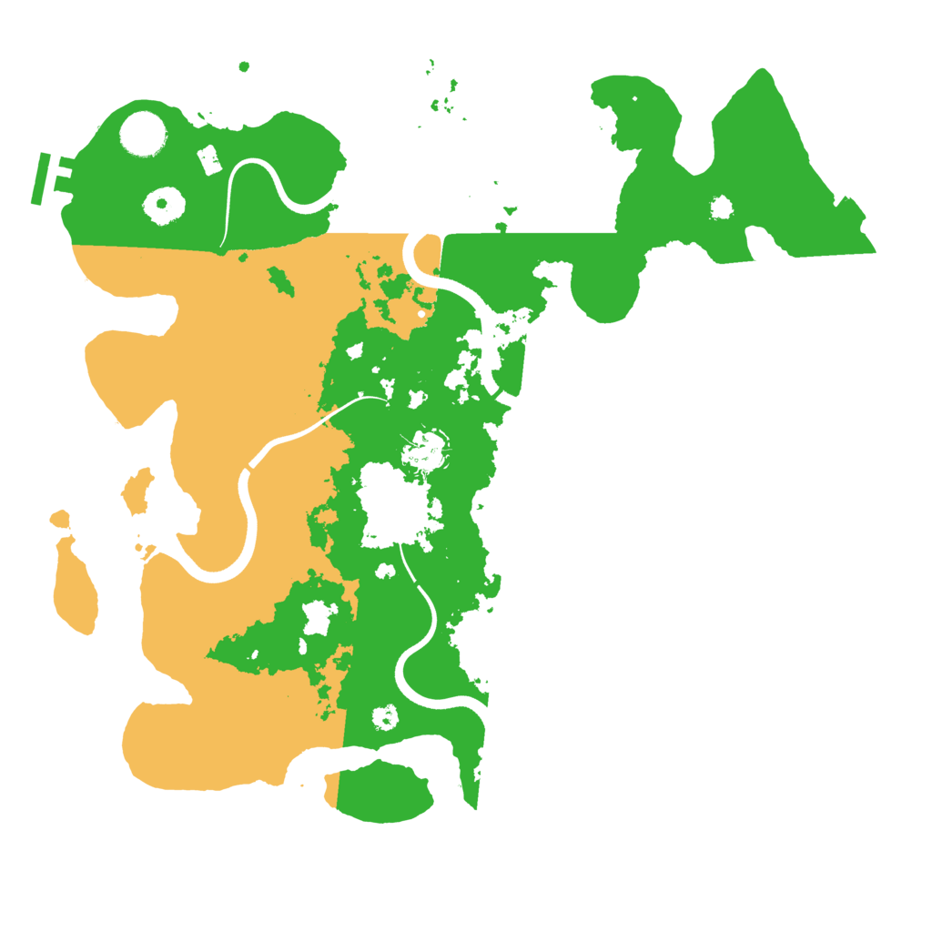 Biome Rust Map: Procedural Map, Size: 3600, Seed: 69872357