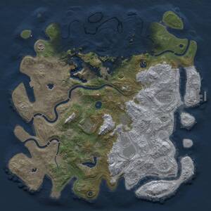 Thumbnail Rust Map: Procedural Map, Size: 4500, Seed: 1999215929, 15 Monuments