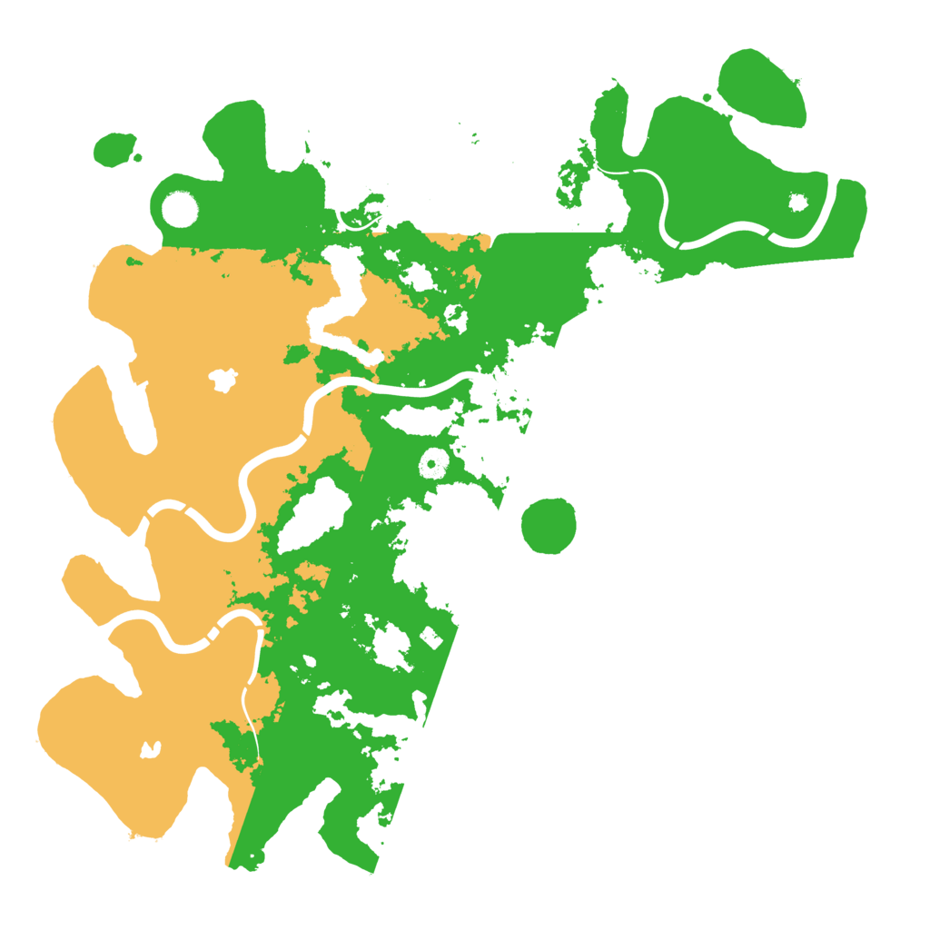 Biome Rust Map: Procedural Map, Size: 4500, Seed: 1999215929