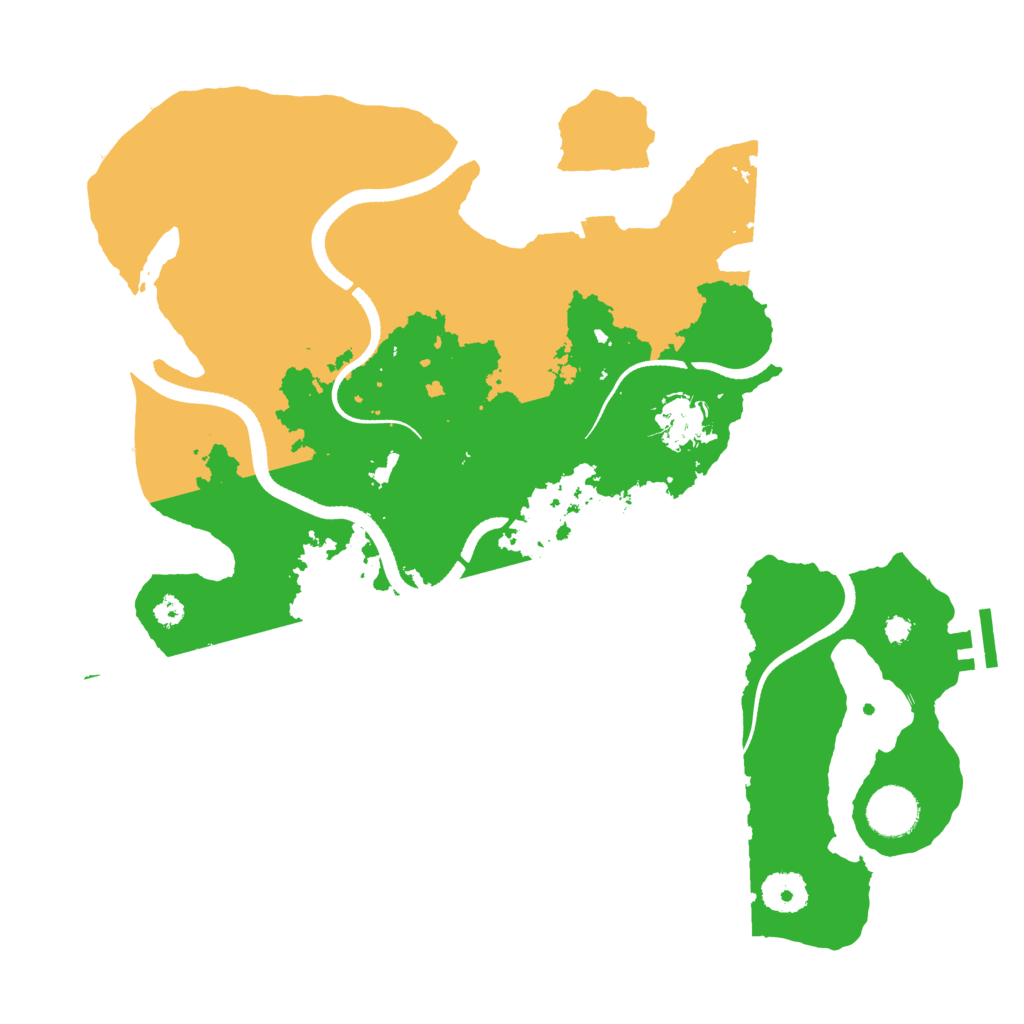 Biome Rust Map: Procedural Map, Size: 3500, Seed: 927838002