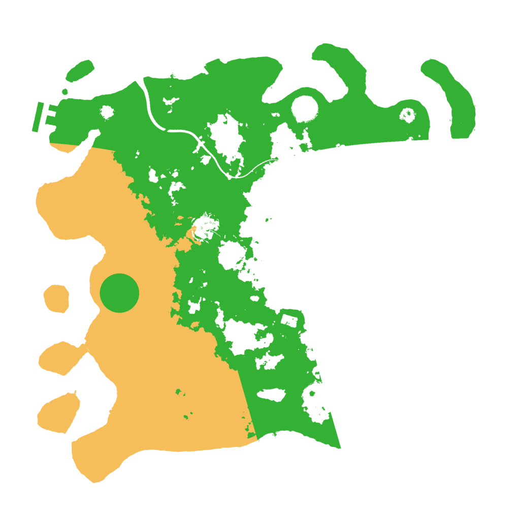 Biome Rust Map: Procedural Map, Size: 3500, Seed: 1858679327