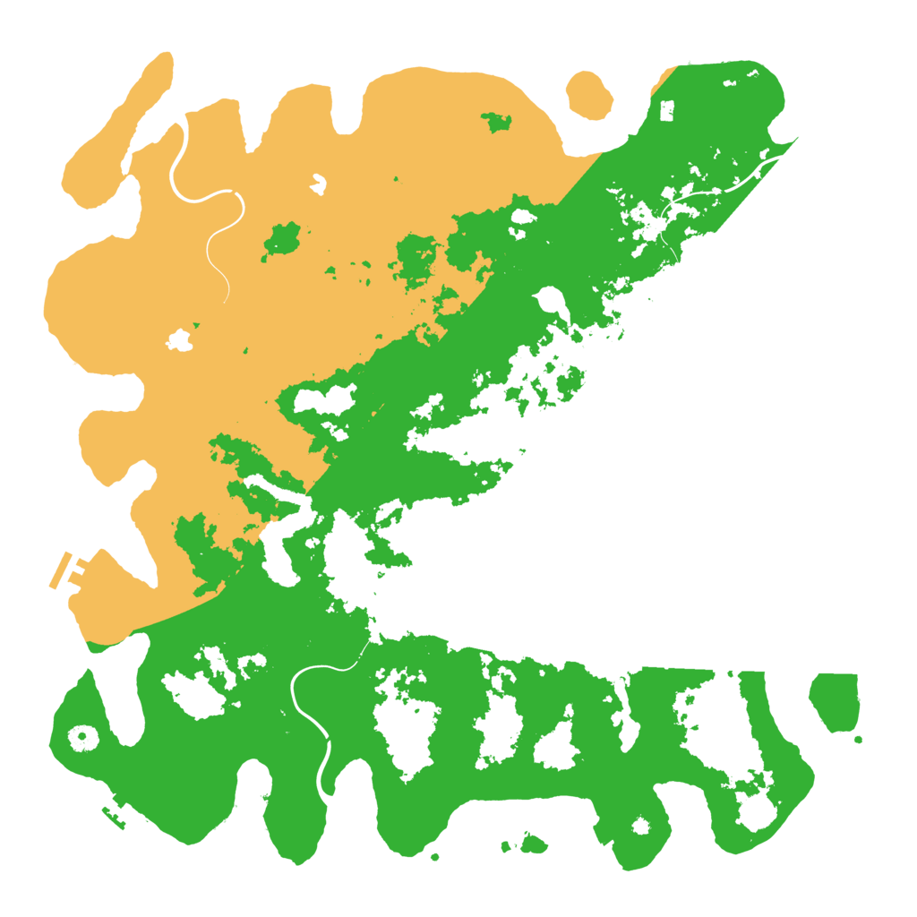 Biome Rust Map: Procedural Map, Size: 4750, Seed: 832610555
