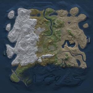 Thumbnail Rust Map: Procedural Map, Size: 4250, Seed: 293829381, 13 Monuments