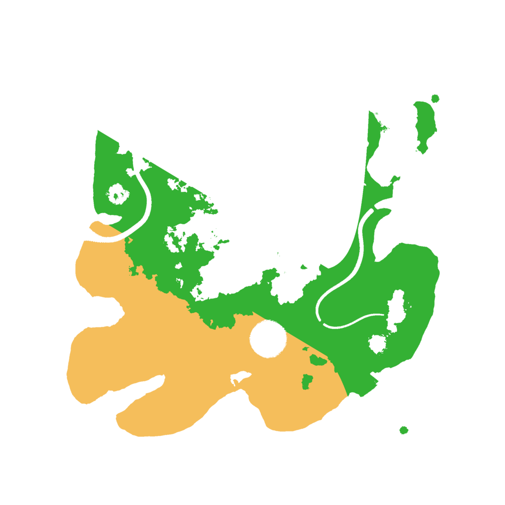 Biome Rust Map: Procedural Map, Size: 2500, Seed: 568843