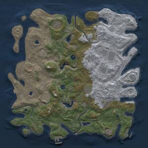 Thumbnail Rust Map: Procedural Map, Size: 4500, Seed: 399979090, 16 Monuments
