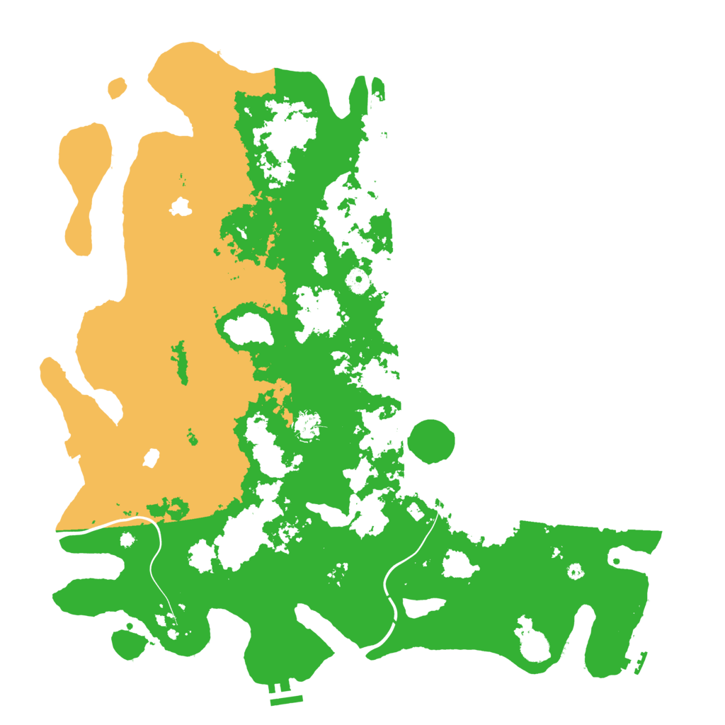 Biome Rust Map: Procedural Map, Size: 4500, Seed: 399979090