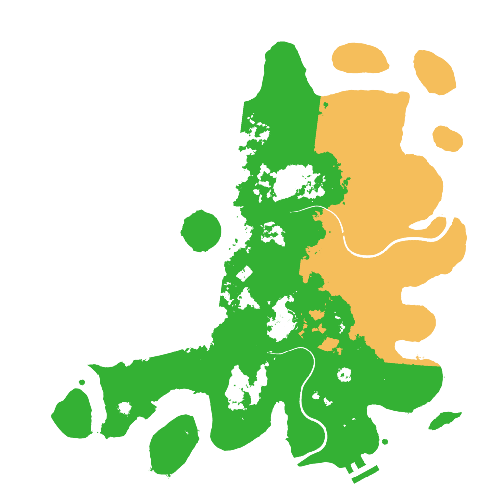 Biome Rust Map: Procedural Map, Size: 3500, Seed: 11835167