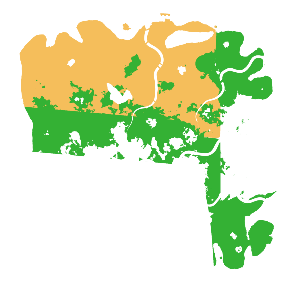 Biome Rust Map: Procedural Map, Size: 4500, Seed: 43441100