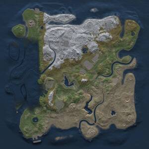 Thumbnail Rust Map: Procedural Map, Size: 4000, Seed: 2090125470, 15 Monuments