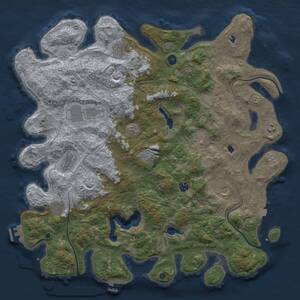 Thumbnail Rust Map: Procedural Map, Size: 4800, Seed: 86523, 17 Monuments