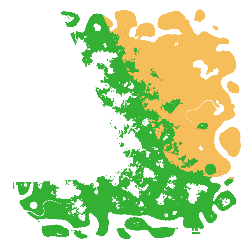 Biome Rust Map: Procedural Map, Size: 6000, Seed: 1448805193