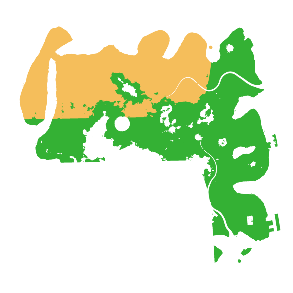 Biome Rust Map: Procedural Map, Size: 3500, Seed: 127981711