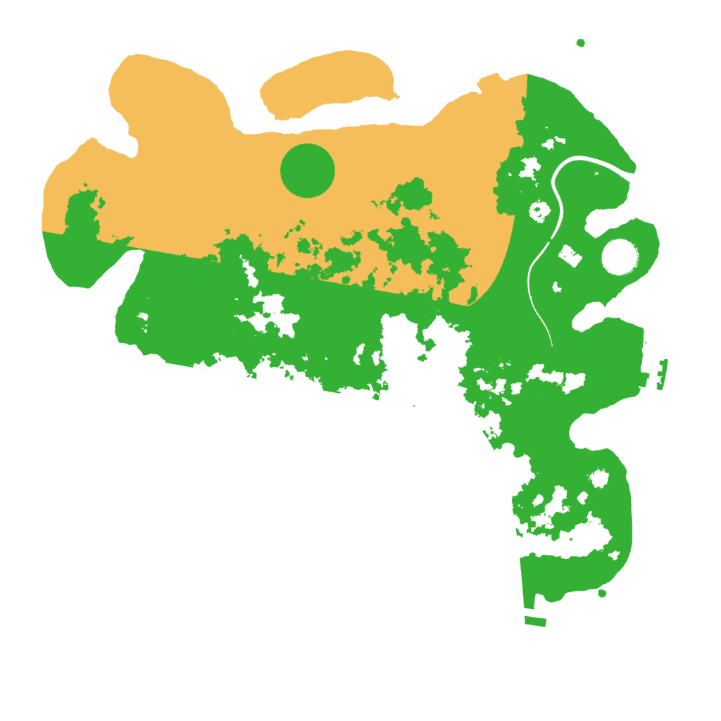 Biome Rust Map: Procedural Map, Size: 3500, Seed: 218924353