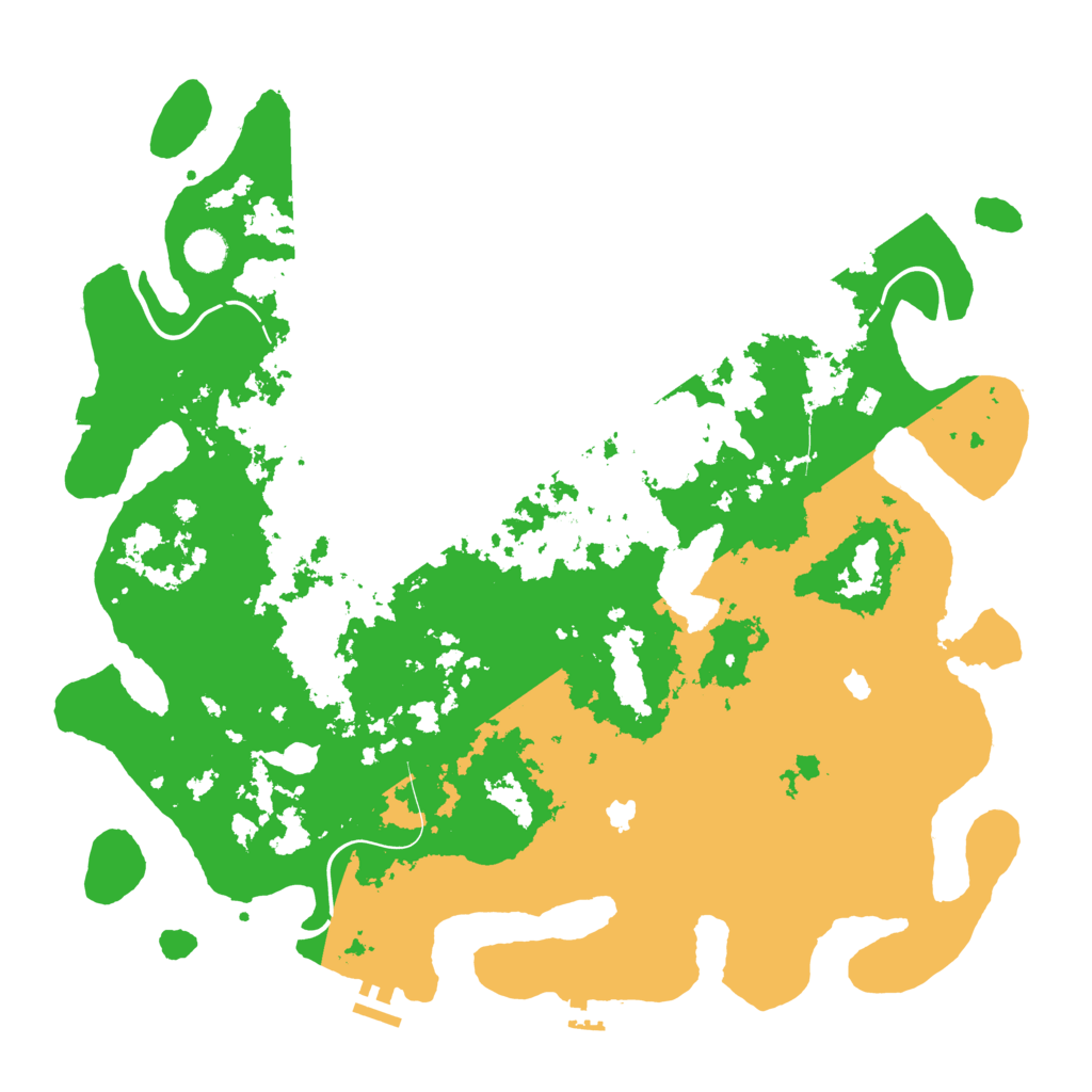 Biome Rust Map: Procedural Map, Size: 4500, Seed: 22956699