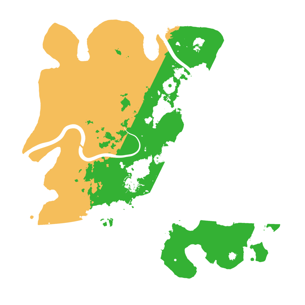 Biome Rust Map: Procedural Map, Size: 3500, Seed: 9571823