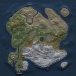 Thumbnail Rust Map: Procedural Map, Size: 3000, Seed: 1166787848, 11 Monuments