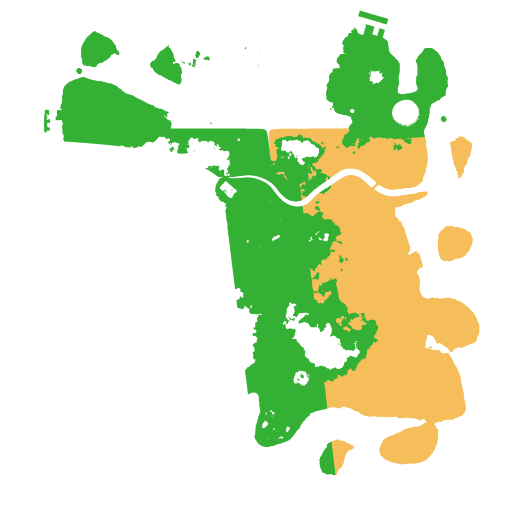 Biome Rust Map: Procedural Map, Size: 3500, Seed: 1839894140