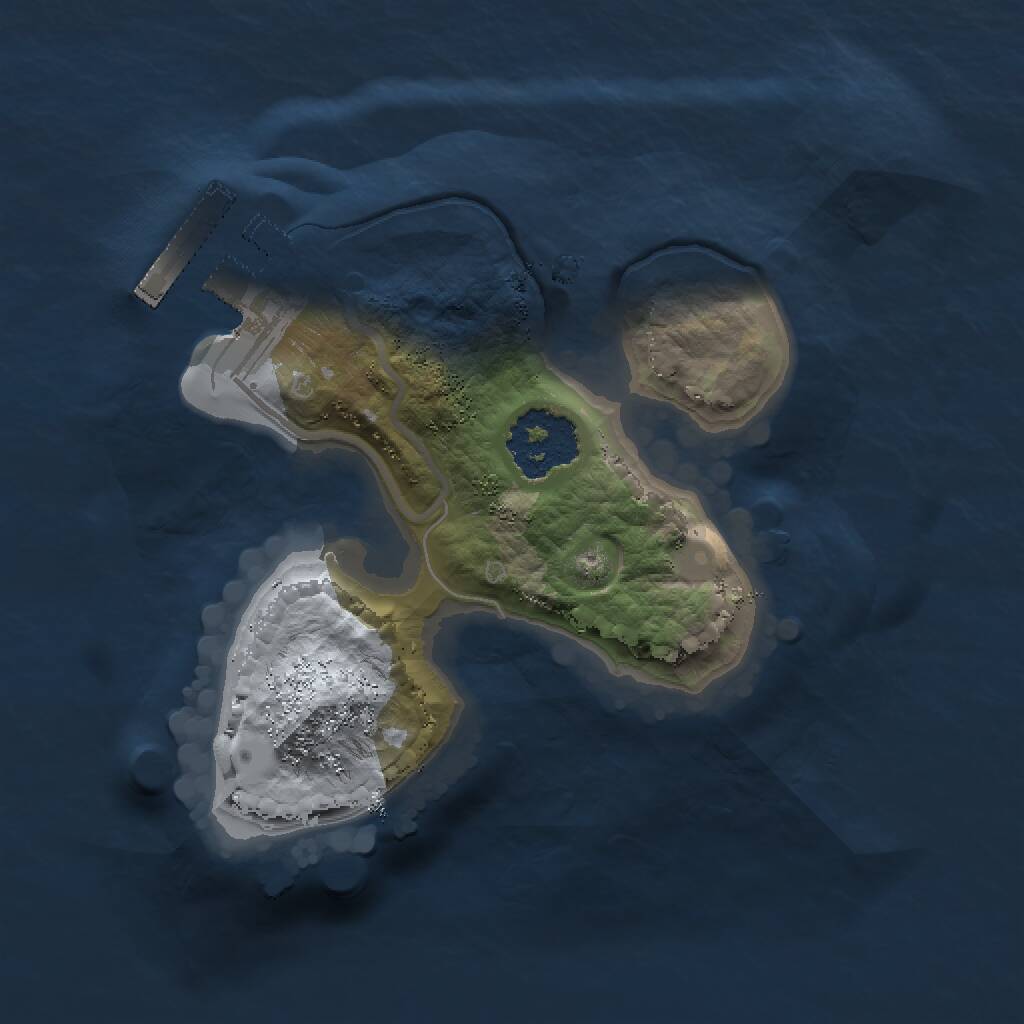 Rust Map: Procedural Map, Size: 1500, Seed: 50050, 2 Monuments