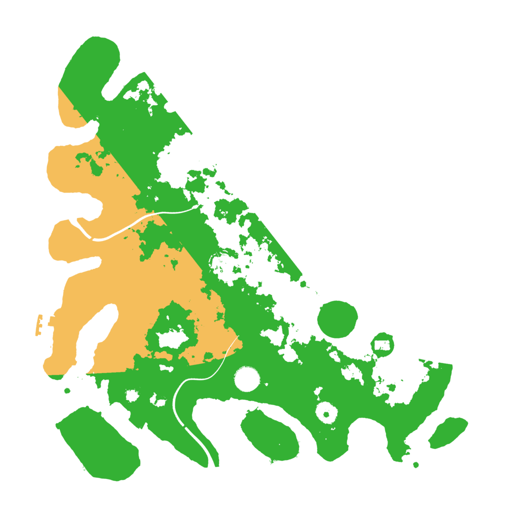Biome Rust Map: Procedural Map, Size: 3600, Seed: 362557