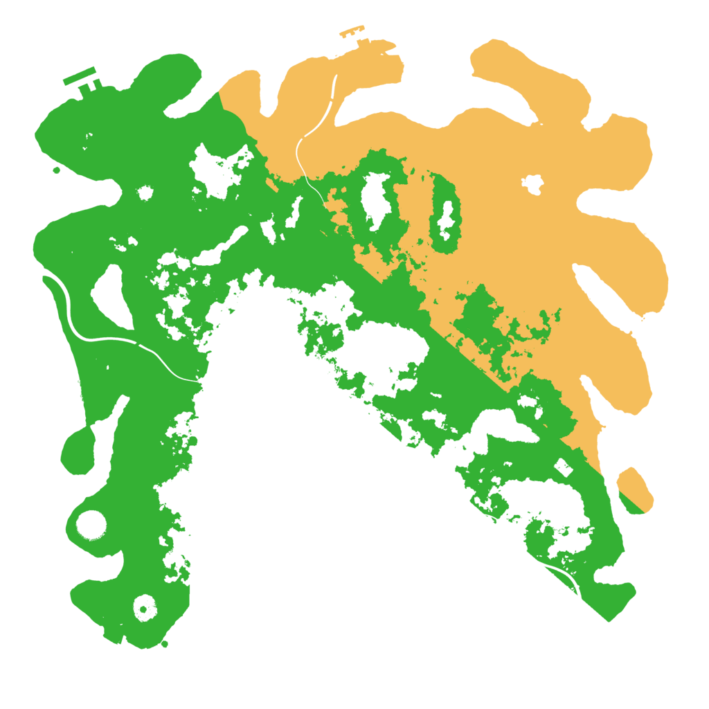 Biome Rust Map: Procedural Map, Size: 4221, Seed: 16943