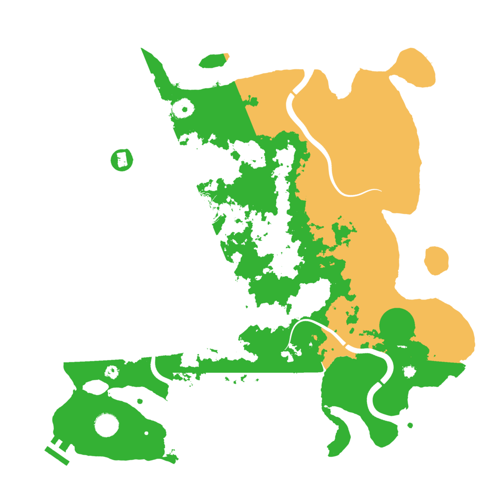 Biome Rust Map: Procedural Map, Size: 3700, Seed: 140996777