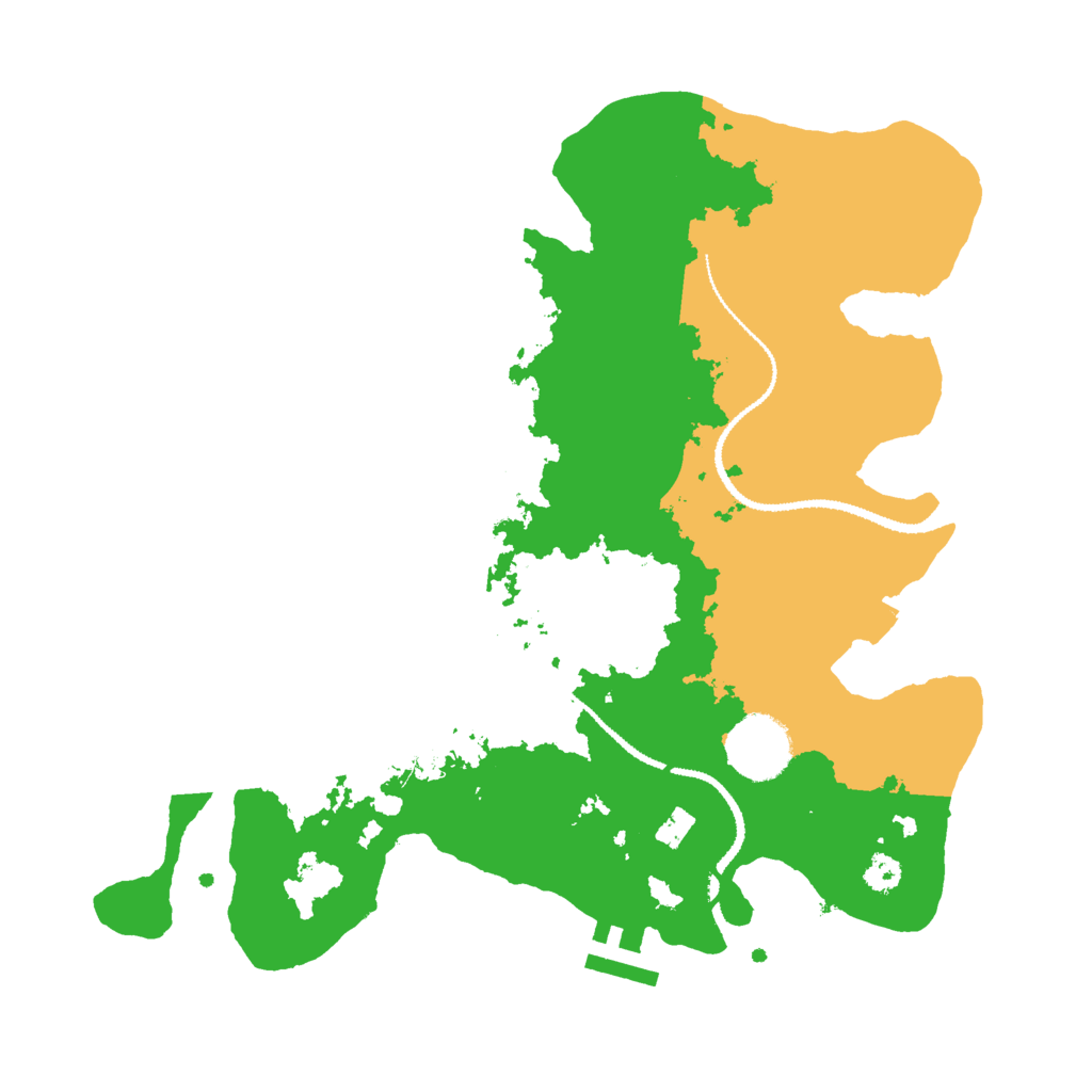 Biome Rust Map: Procedural Map, Size: 3000, Seed: 1337734