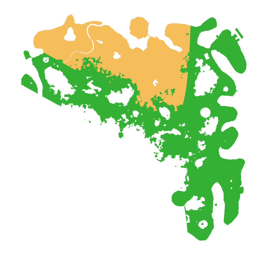 Biome Rust Map: Procedural Map, Size: 4500, Seed: 40425