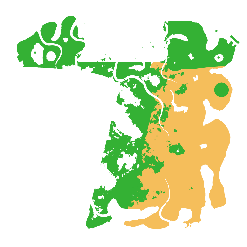Biome Rust Map: Procedural Map, Size: 4500, Seed: 1088010254