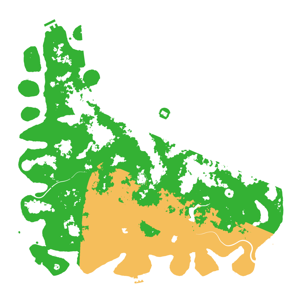 Biome Rust Map: Procedural Map, Size: 5000, Seed: 1298708978