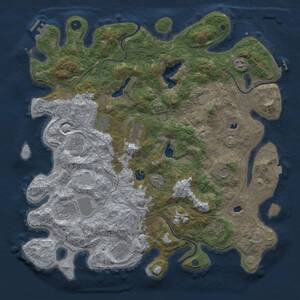 Thumbnail Rust Map: Procedural Map, Size: 4500, Seed: 644274061, 16 Monuments