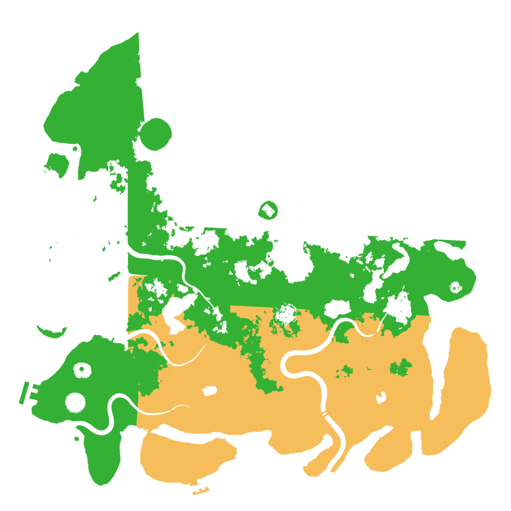 Biome Rust Map: Procedural Map, Size: 4500, Seed: 19533