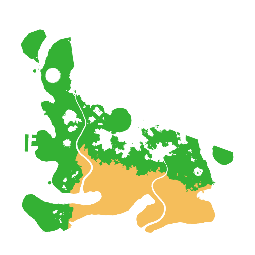 Biome Rust Map: Procedural Map, Size: 3000, Seed: 141516