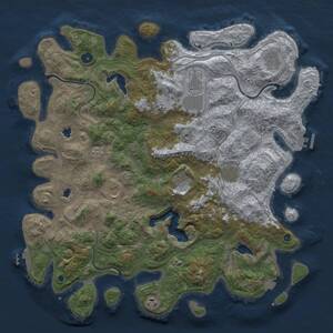Thumbnail Rust Map: Procedural Map, Size: 4500, Seed: 210219930, 14 Monuments