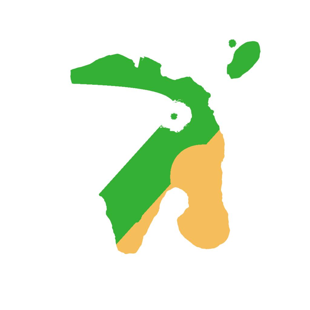 Biome Rust Map: Procedural Map, Size: 1600, Seed: 3486489