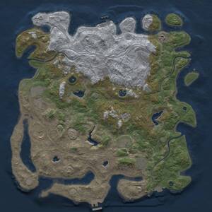 Thumbnail Rust Map: Procedural Map, Size: 4500, Seed: 703796042, 16 Monuments