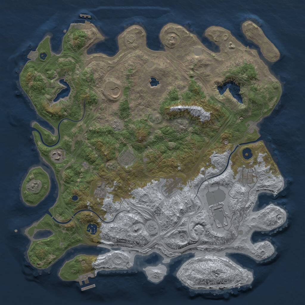 Rust Map: Procedural Map, Size: 4250, Seed: 5563561, 15 Monuments