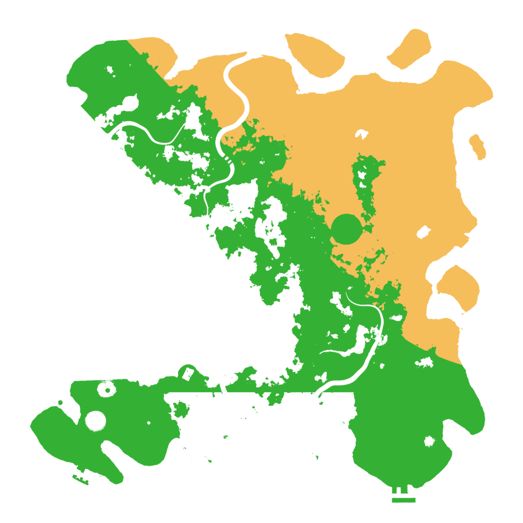 Biome Rust Map: Procedural Map, Size: 4500, Seed: 20399205
