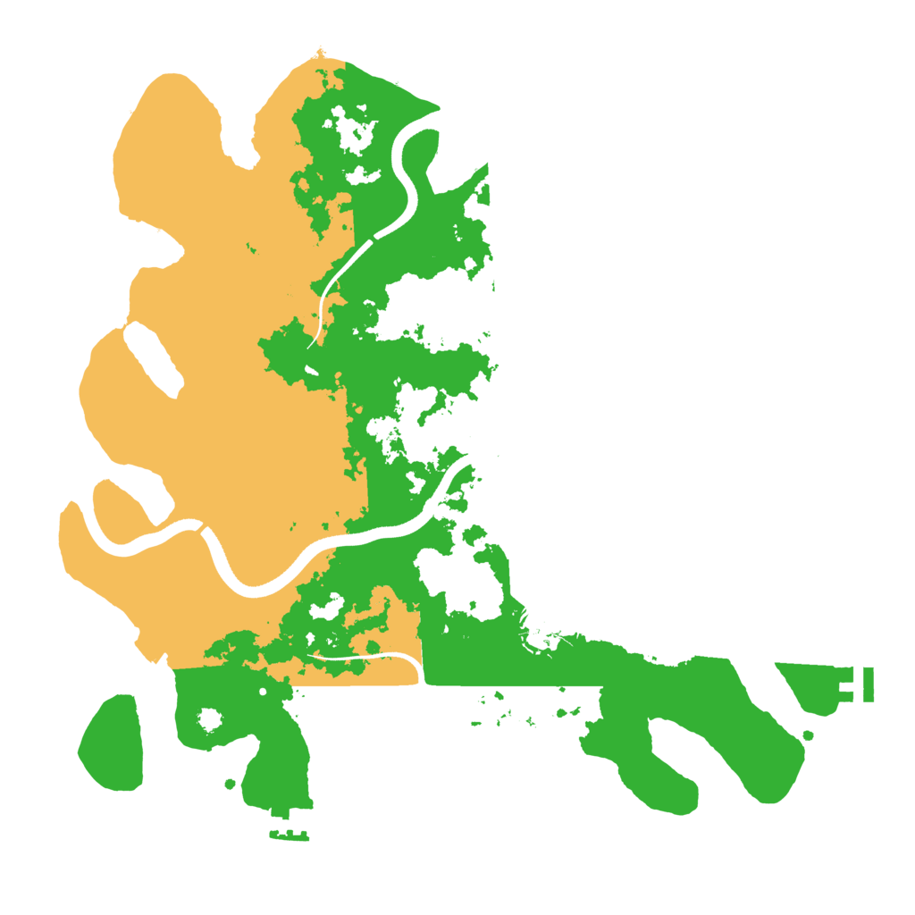 Biome Rust Map: Procedural Map, Size: 3500, Seed: 433829