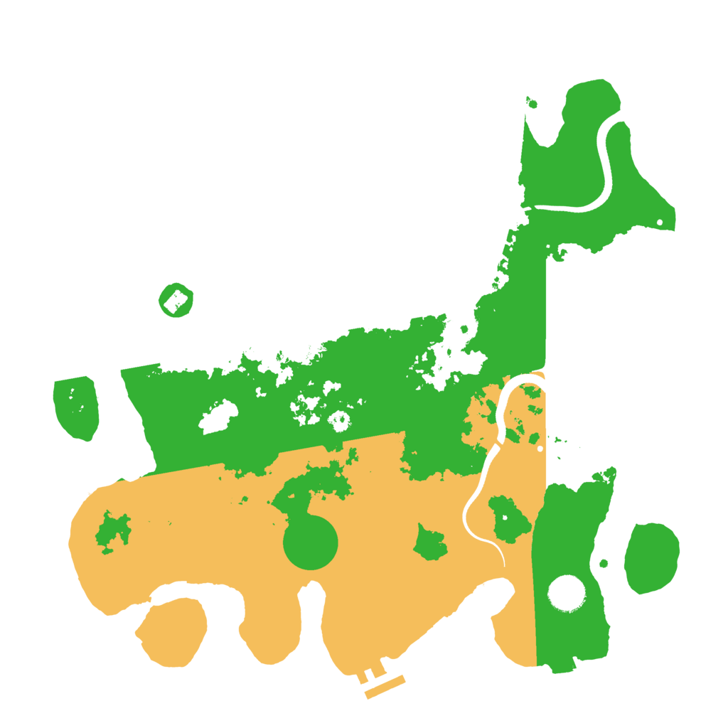 Biome Rust Map: Procedural Map, Size: 3500, Seed: 84695041
