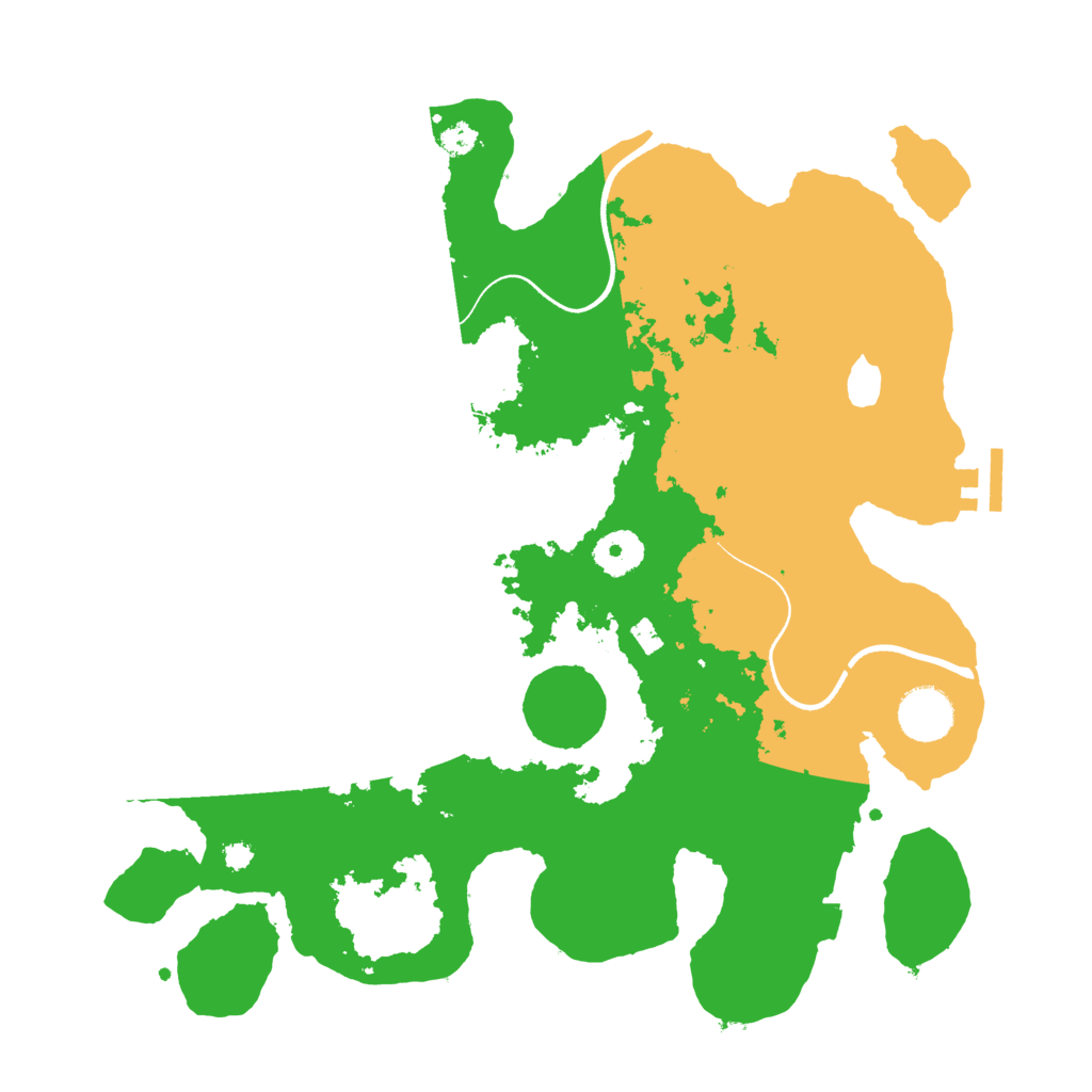 Biome Rust Map: Procedural Map, Size: 3500, Seed: 1664625591