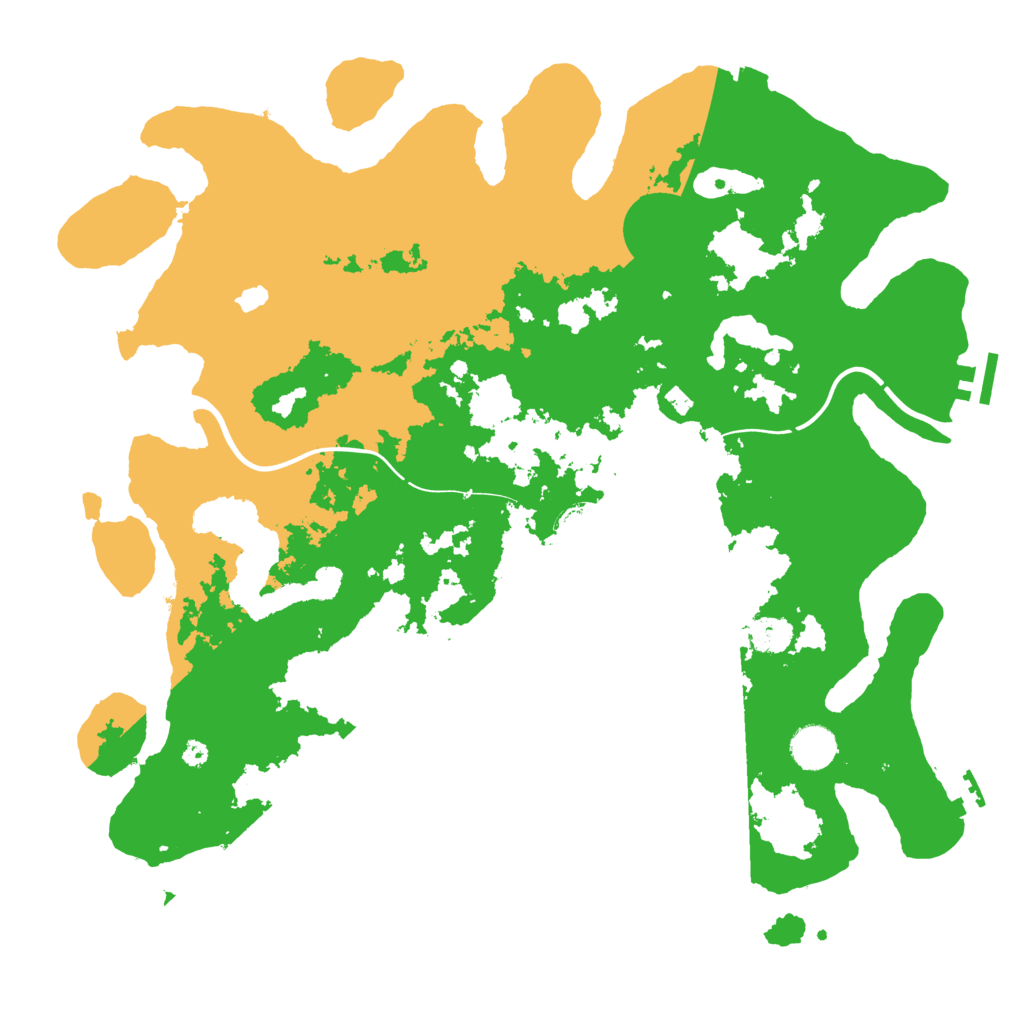 Biome Rust Map: Procedural Map, Size: 4000, Seed: 483729