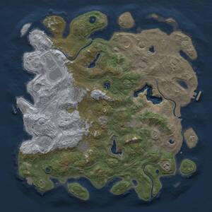 Thumbnail Rust Map: Procedural Map, Size: 4500, Seed: 704184930, 16 Monuments