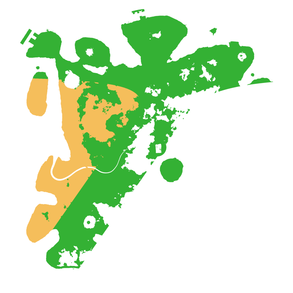 Biome Rust Map: Procedural Map, Size: 3500, Seed: 47315