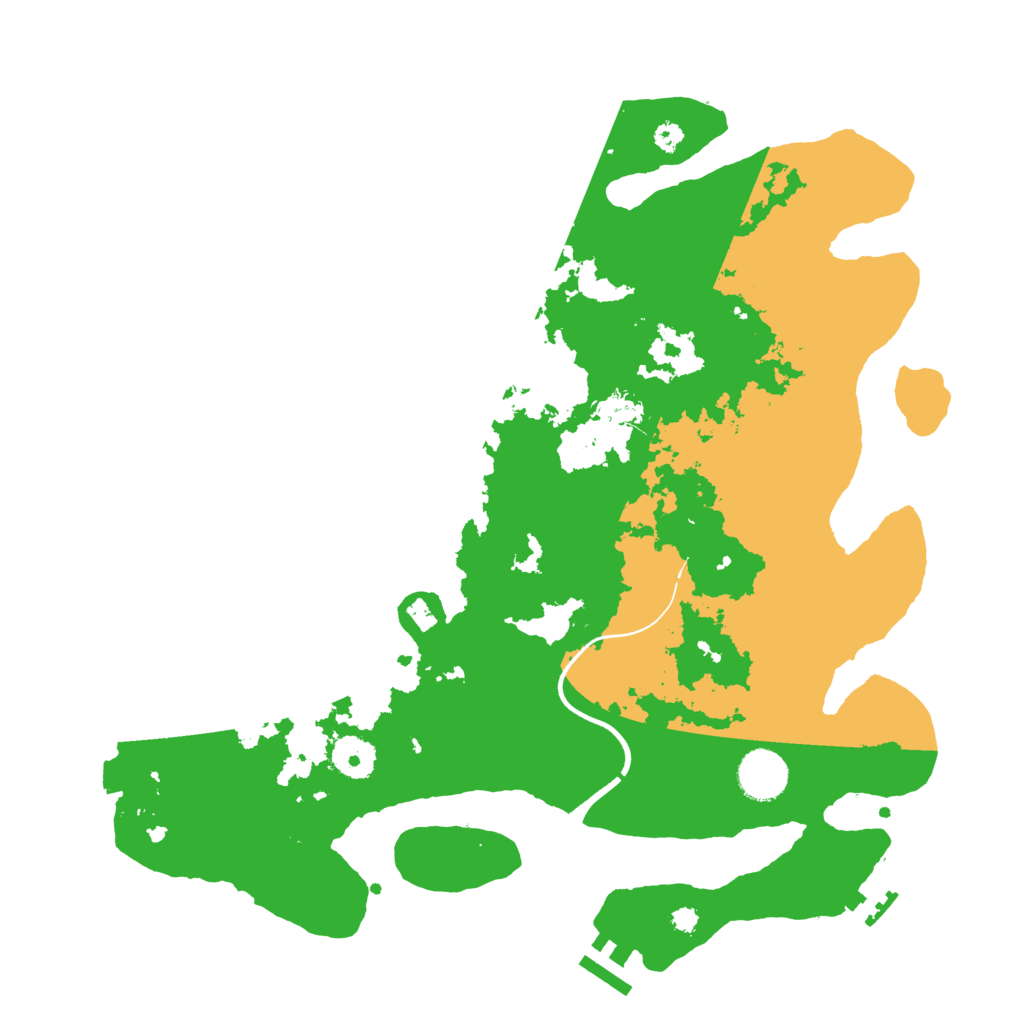Biome Rust Map: Procedural Map, Size: 3600, Seed: 1221305677