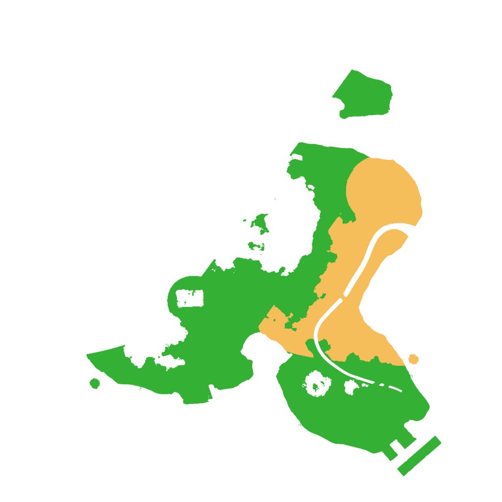 Biome Rust Map: Procedural Map, Size: 2000, Seed: 1705210614