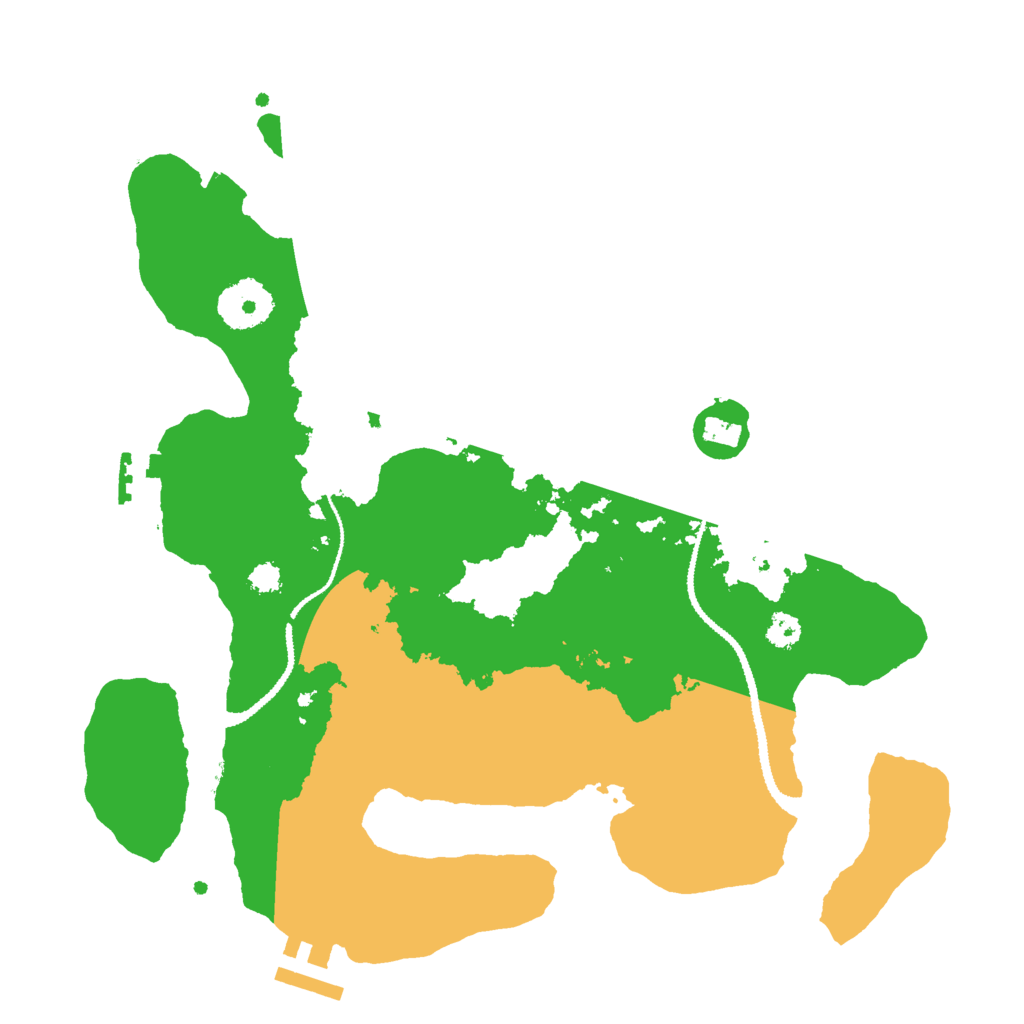 Biome Rust Map: Procedural Map, Size: 3000, Seed: 575842235